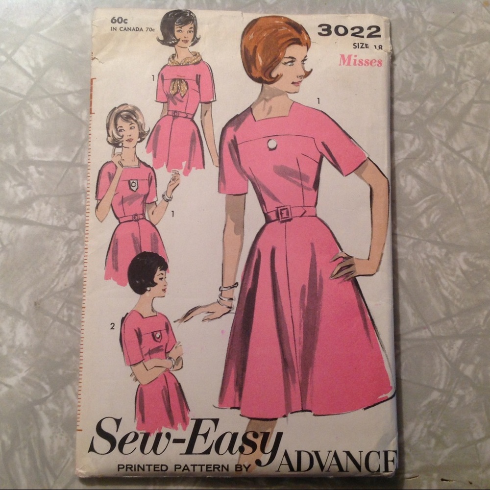 Vintage 60's dress pattern